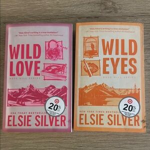 Wild Love and Wild Eyes Book Set - Pink and Orange